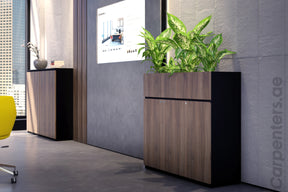 FACE Mid-height filing cabinet with Planter