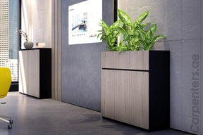 FACE Mid-height filing cabinet with Planter