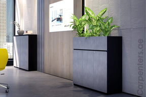 FACE Mid-height filing cabinet with Planter