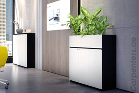 FACE Mid-height filing cabinet with Planter