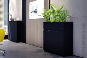FACE Mid-height filing cabinet with Planter