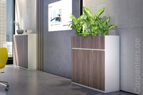 FACE Mid-height filing cabinet with Planter