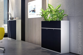 FACE Mid-height filing cabinet with Planter