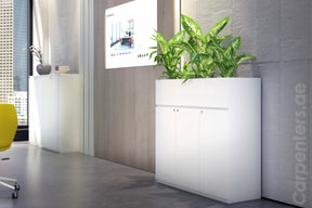 FACE Mid-height filing cabinet with Planter